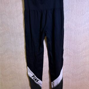 PINK Victoria's Secret Black and White Leggings